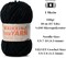 87 Yards - Super Soft Fuzzy Chenille Chunky Yarn for Crocheting(Black)
